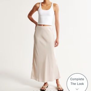 Abercrombie NWT Faux Silk Skirt